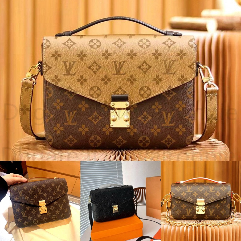 10A genuine leather pochette metis mirror quality luxury designer bags women messenger shoulder bags luxury Crossbody handbag wallet purses dhgate s