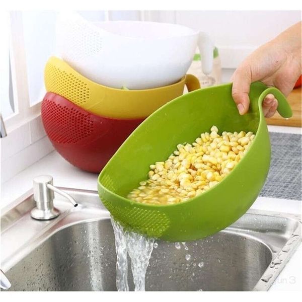Rice Washer Quinoa Strainer Cleaning Veggie Fruit Kitchen Tools With Handle Newest