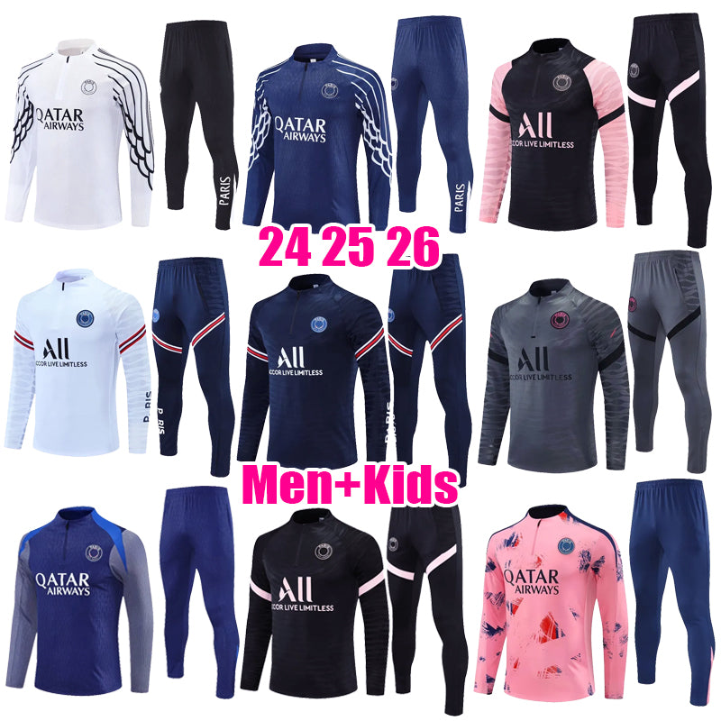 2025 2026 es Paris training chandal 21 22 23 24 25 26 survetement tuta retro futbol ES tracksuits Soccer football tracksuit kid men kids kit