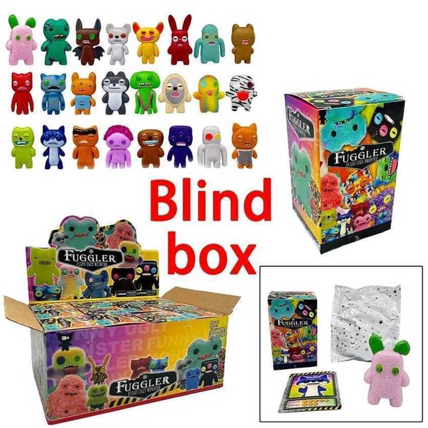 Fugglerss Monster Blind Box Series Character Anime Doll Model PVC Model Toy Desktop Decoration Childrens Birthday ChristmasGift M60O