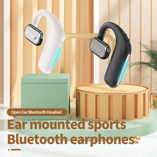 A107 single-sided hanging ear Bluetooth earphones with dual axis adjustment suitable both left right ears. They are lightweight and do not h