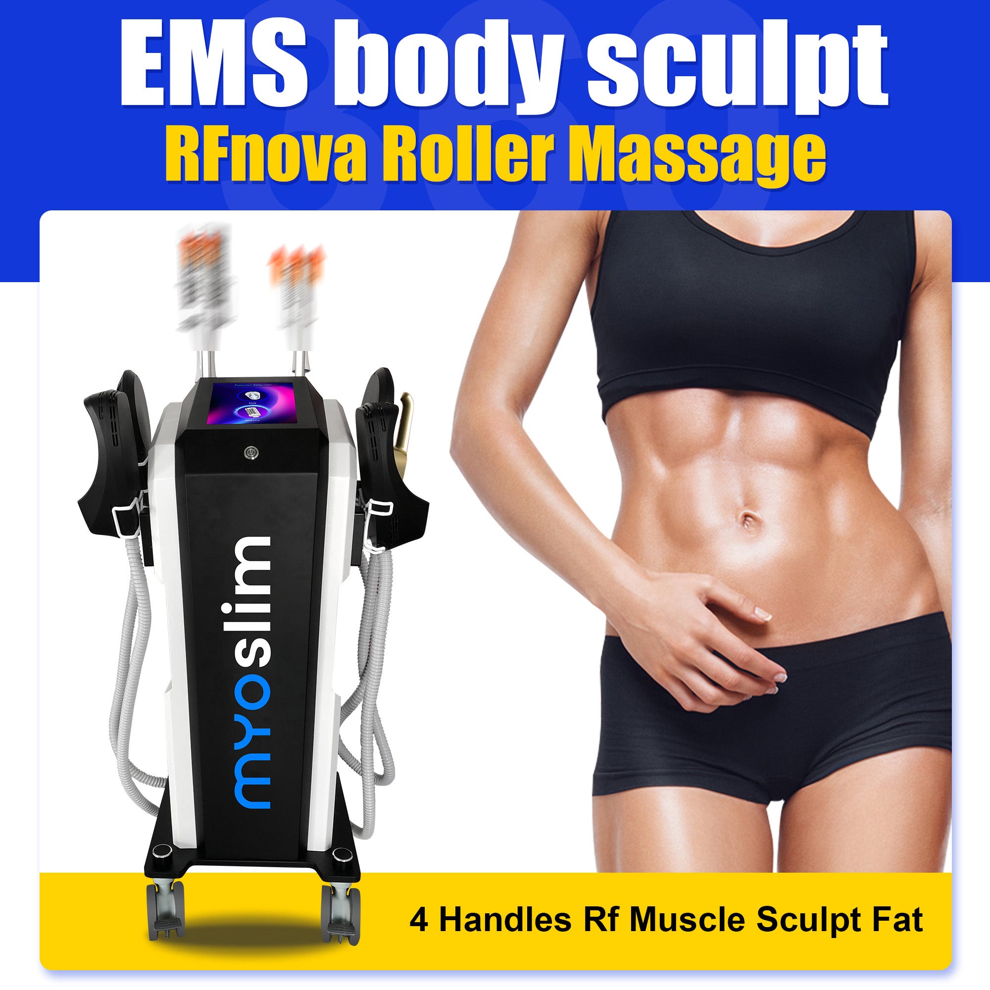 Newest Vacuum Inner Ball Roller 360 Degree Rolling Cellulite Massage Weights Loss Machine Body Muscle body slimming fat removal