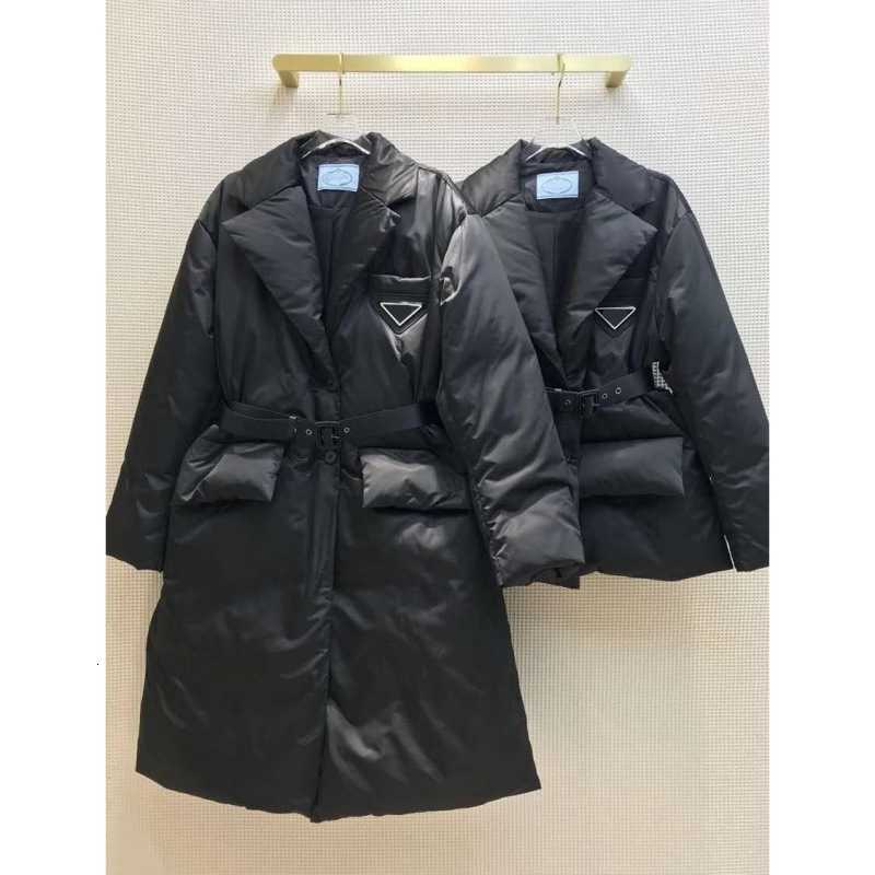 Womens Puffer Coat Suit Cotton Long Parkas Winter Jackets Adjustable Waist Button Zipper Designer Puff Jacket Coats Classic Hooded Outerwear X250928