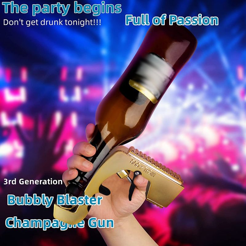 Champagne Gun Sprayer Beer Bottle Durable Spray Version Wine Sprayer Pistol for Club Bar Wedding Birthday Party