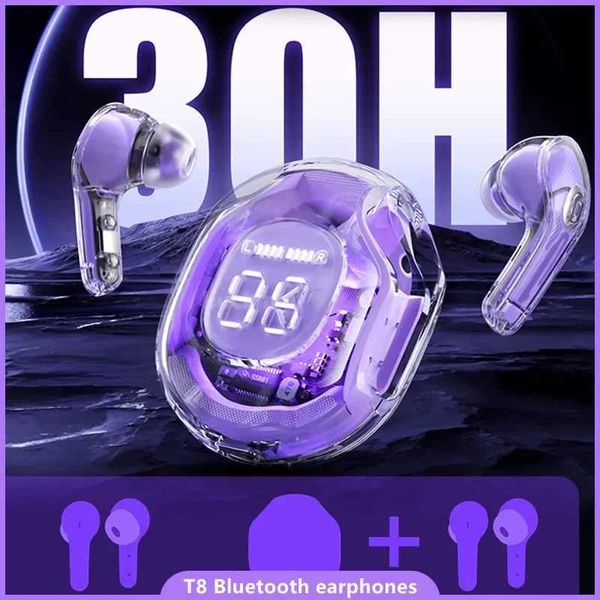 hones T8 Tws Bluetooth Earphones with LED Digital Display Hifi Enc Bt 5.3 Wireless In Ear Earphones Suitable for iPhone Earphones CL250113