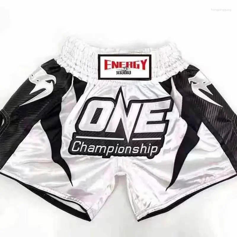 Men&#039;s Shorts 2025 Muay Thai Free Fight Pants Training Boxing Sports Sanda Fighting Breathable
