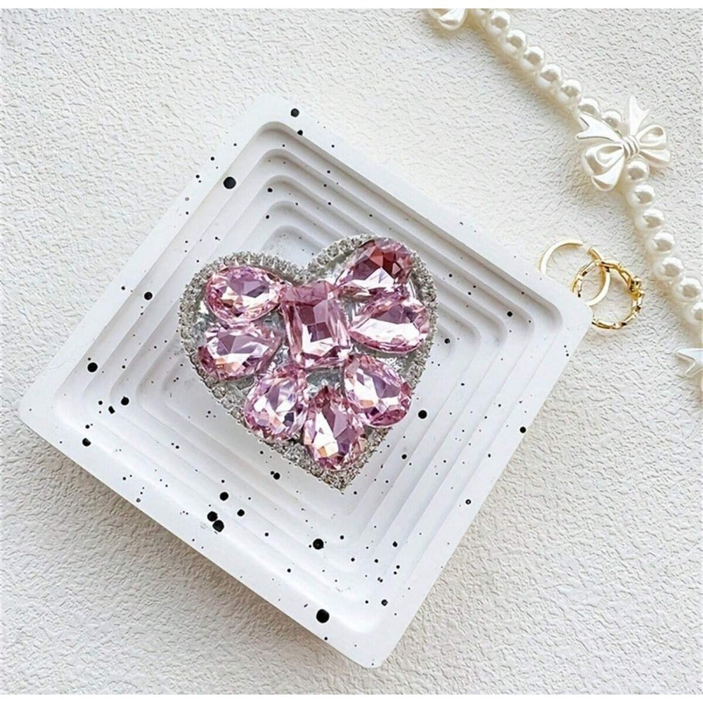 TEMU Elegant Shiny Phone Ring Holder - 360 ° Swivel Holder, Universal Phone Holder For All Smartphones