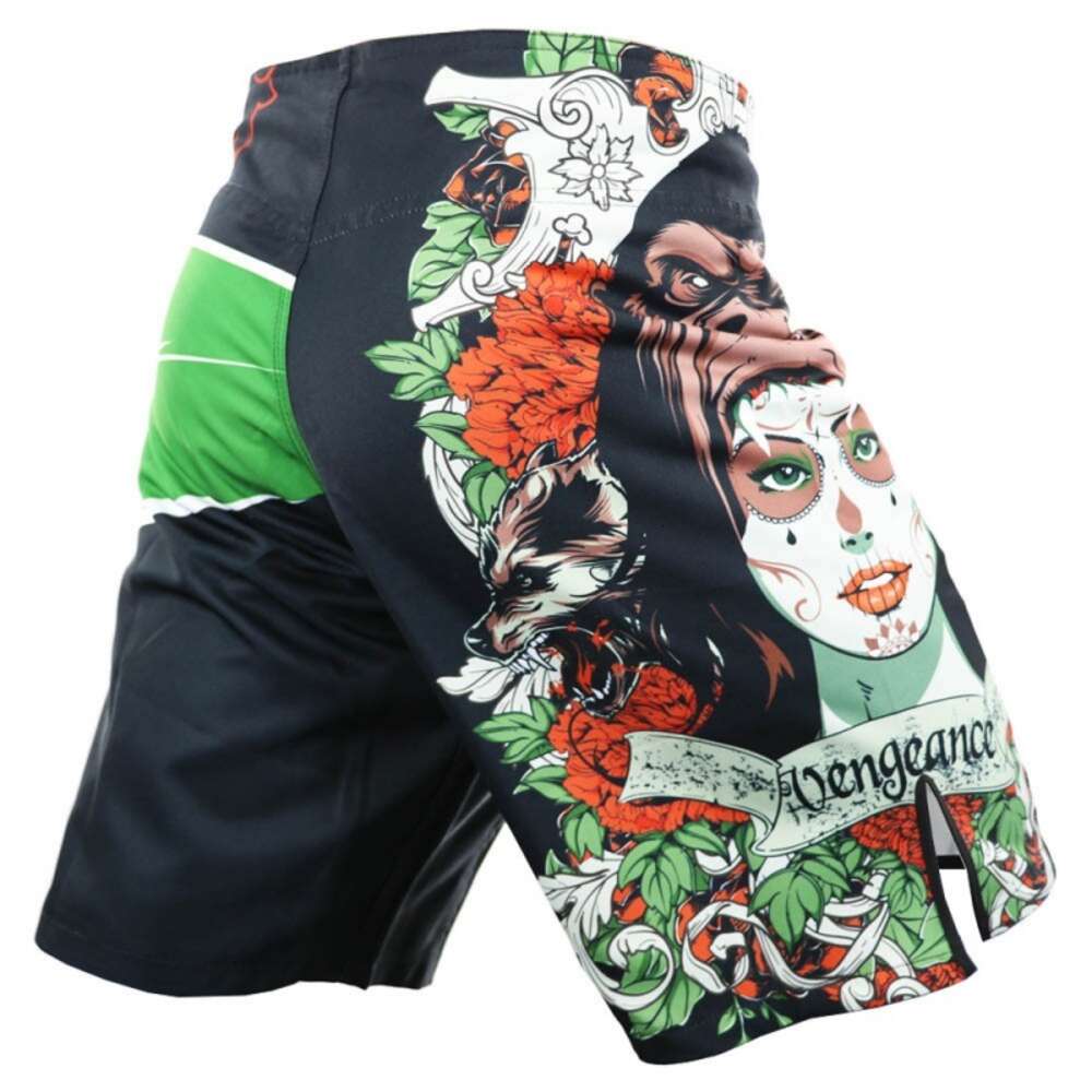 MMA Sports Shorts Comprehensive Fighting Training Skills Muay Thai Pants Jiu Shu Sanda Multifunctional Orangutan