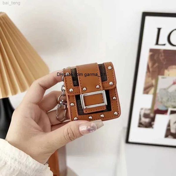 Luxury Earphone Crossbody Case Designer Leather Ear Phone Accessories For AirPods 1 2 3 Pro Cases Fashion Headphone Shell With Chain G-5