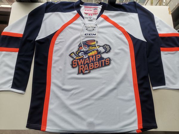 Hockey jerseys Physical photos Greenville Swamp Rabbits WHITE BLANK Men Youth Women High School Size S-6XL or any name and number jersey