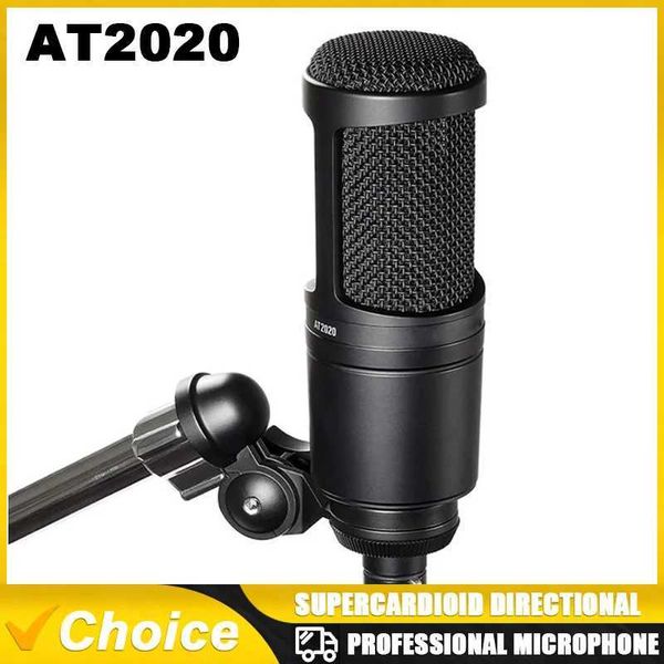 Microphones AT2020 Professional Audio Wired Cardiod Condenser Microphone for Vocal Condenser Pro Studio Live Recording J240830
