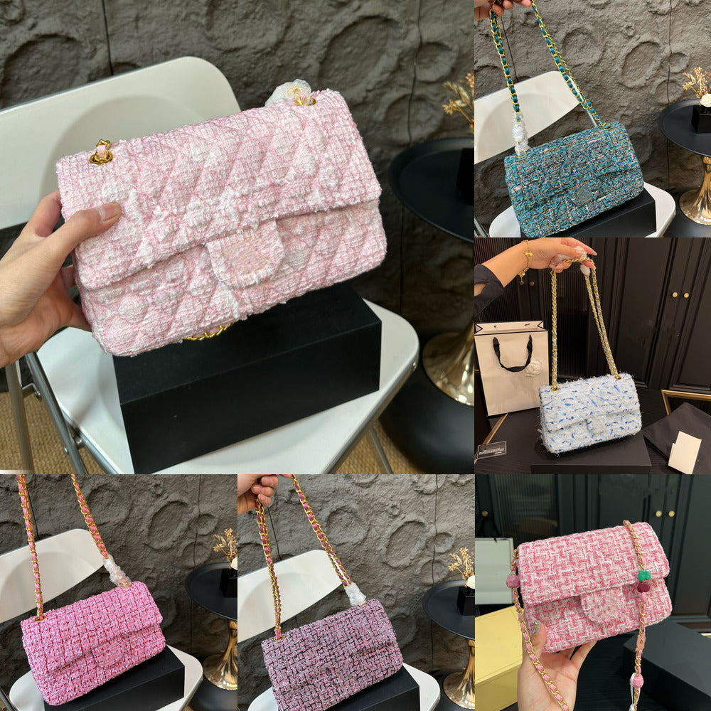 2024 designer bags crossbody shoulder bag woolen bag handbag purse Totes Clutch Wallet Classic Style Chain Bag for womens mirror quality Luxurys bag