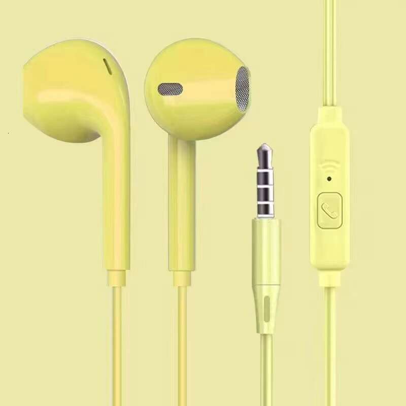 Factory Price Sports Headset Universal Headphones in Ear Mic Stereo Wired Earphones with 3.5mm Plug
