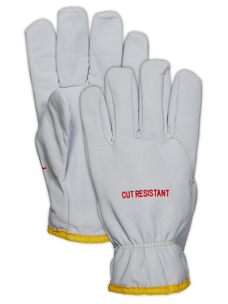 Magid CutMaster XKS 2443DEXKS XKS Lined Goat Grain Leather Drivers Glove - Cut Level A7