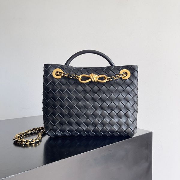 10a retro mirror quality designers small size andiamo tote bag womens genuine leather weave handle handbag luxury lambskin