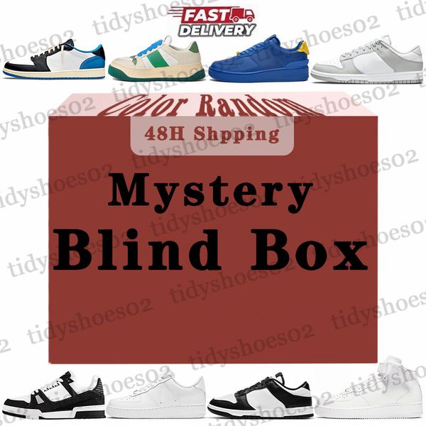 New Christmas Gift Blind Box Running Shoes Random Style Designer Casual Shoes Men Women Slippers Various Series Shoes Daily Limited Lucky dr