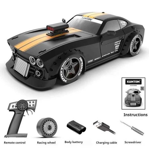 Pre Sale Kamtom 1 32 Small 4wd Flatbed Drift Vehicle Full Scale Electric Remote Control Car Long Endurance Esp Gyroscope Car Toy X250203