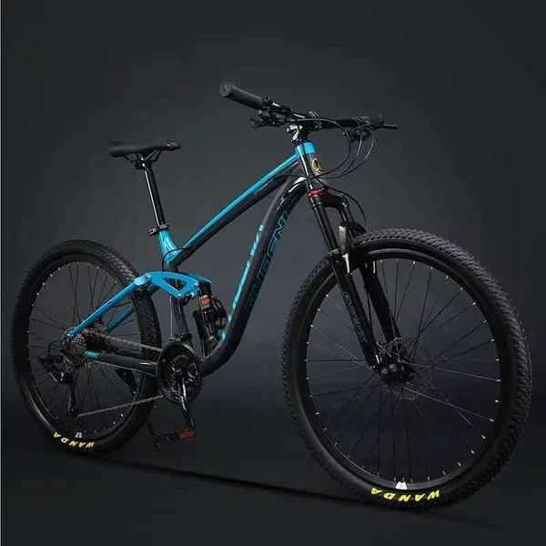 Bikes MTB bicycle dual disc brake off-road mountain bike 2627.5-inch 30 speed variable speed aluminum alloy soft tailstock Q241029