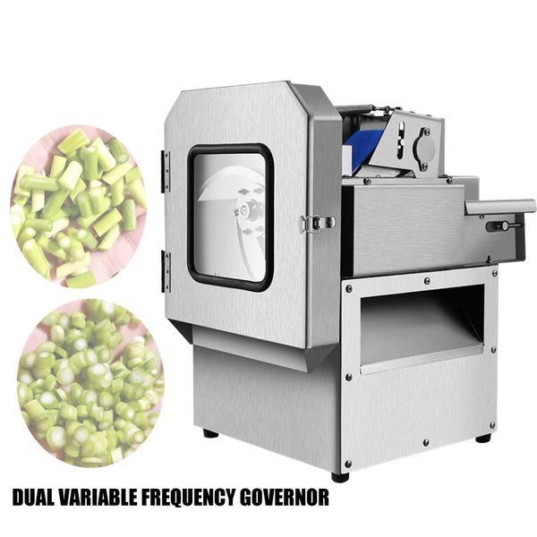 Automatic Vegetable Cutting Machine For Lotus Roots Chili Celery Radish Potato Shredded Slices Vegetables Cutter Machine