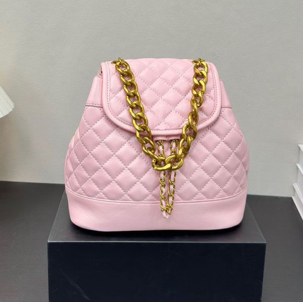 Luxury bag Designer Bags Backpack school bag Chain bag Womens Genuine Leather chain bucket back packs Clutch handbag fashion bookbags 23m