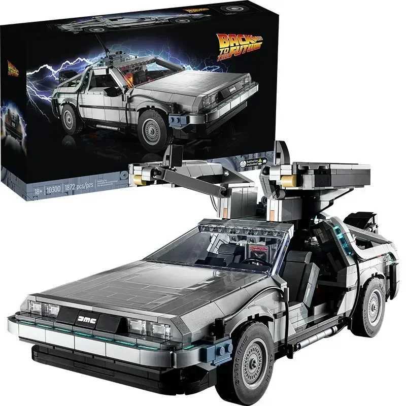 10300 DeLorean Back to Future Time DMC-12 hine Sports Car Building Blocks Suitable for Childrens Christmas Toy Set W250408
