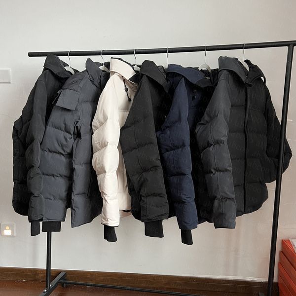 Canadian Puffer Jackets Mens Designer Real Coyote Fur Outdoor Wyndham Windbreaker Jassen Outerwear Hooded Fourrure Manteau Down Jacket Coat