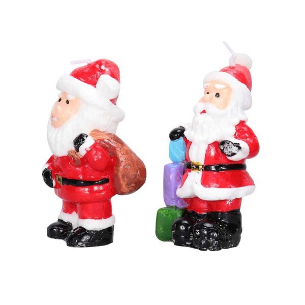 Candles 2 Decorations for Santa Claus Christmas Tea Candles Christmas Carol Novel CL241223