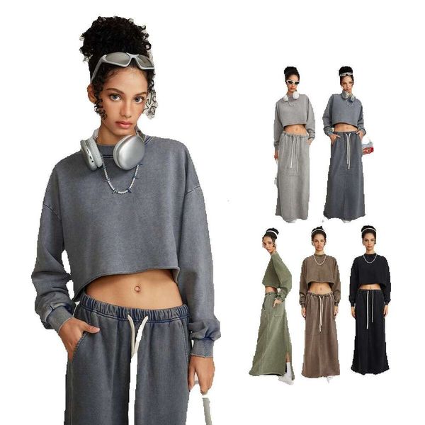 Womens Designer Clothing Best Saller Summer Fashion Slim Crop Top Casual Harajuku Print Vintage Brushed Bottoming Collar Blouse Skinny Base