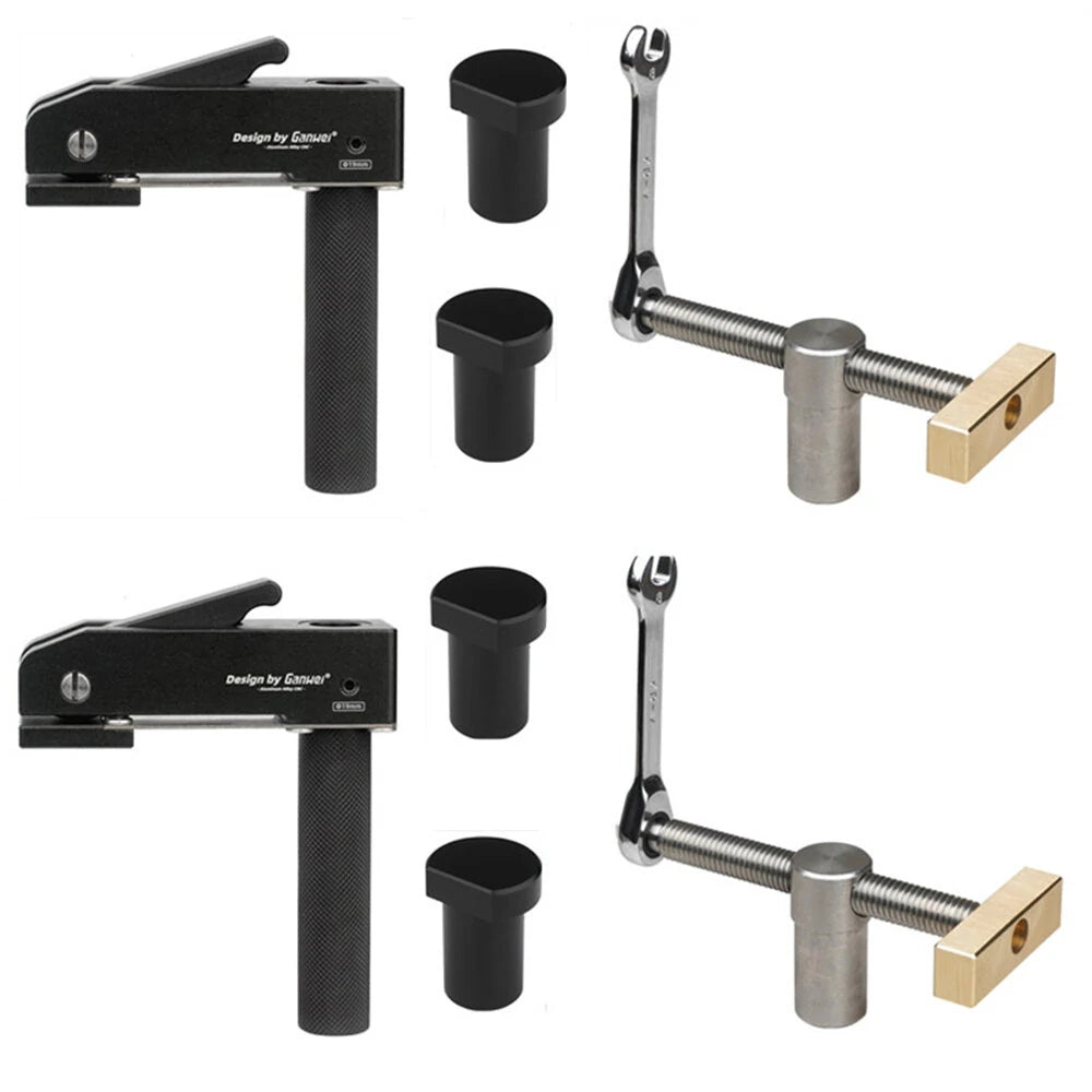 GANWEI Woodworking Desktop Quick Acting Hold Down Clamp Desktop Clip Fast Fixed Clip Toohr for Woodworking Benches 19-20