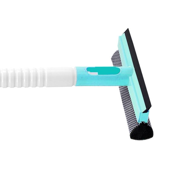 3 In 1 Glass Clean Squeegee with Water Spray Bottle Glass Washing Brush Hangable Multifunctional for Bathroom Mirror Window