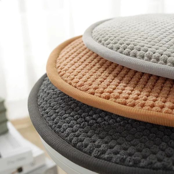 Round Chair Cushion Candy Color Seat Cushions with Drawstring Home Decor Pillows Throw Pillows Office Chair Cushion 35cm 40cm 240925