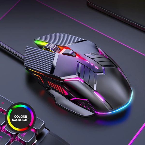 Ergonomic Wired Gaming Mouse LED 3200 DPI USB Computer Mouse Gamer RGB Mice Silent Mause With Backlight Cable For PC Laptop