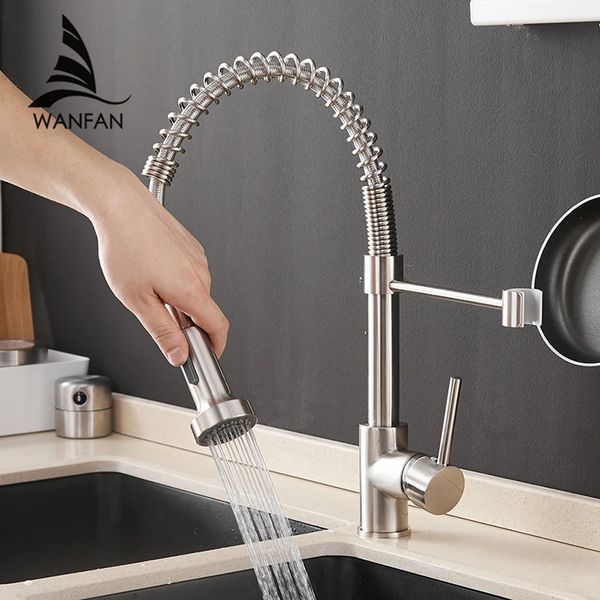 G9-16 Kitchen Faucet for Kitchen Sink Pulling Spring Nozzle Blender Faucet and Cold Water Crane 240925
