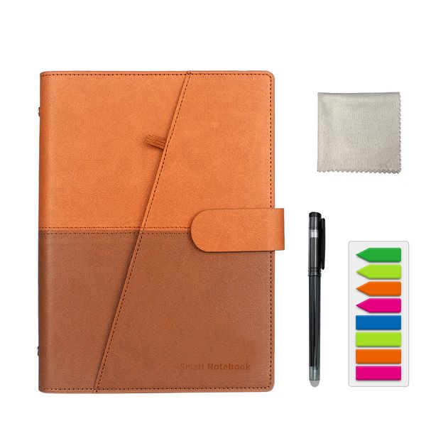 Notepads Drop Erasable Notebook Paper Leather Reusable Smart Cloud Storage Flash 230130