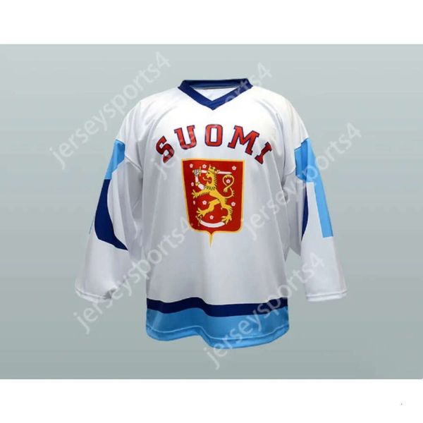 Gdsir Custom FINLAND SUOMI NATIONAL TEAM HOCKEY JERSEY NEW Top Ed S-M-L-XL-XXL-3XL-4XL-5XL-6XL