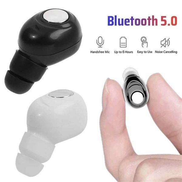 X8 Mini Hidden Bluetooth 5.0 Earbuds Wireless Earphones In-ear Single Earbuds Stereo Music Sports Headset with MicrophoneCL240801