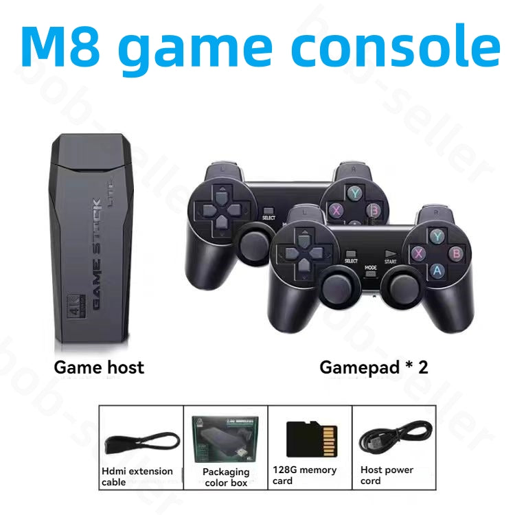 M8 portable games players Video game console Digital Controller Charger Wireless Gamepad Home Console Accessories arcade For WiFi TV Android Ios