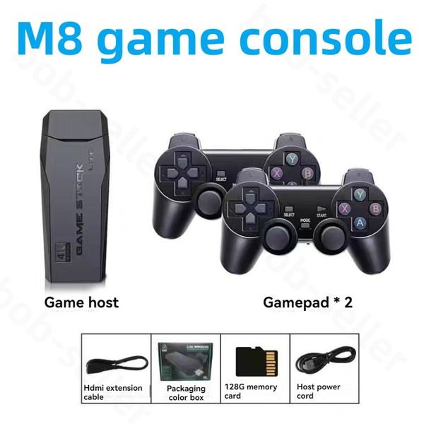 M8 portable games players Video game console Digital Controller Charger Wireless Gamepad Home Console Accessories arcade For WiFi TV Android