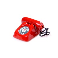 1:12 Old Style Telephone Model Dolls House Miniature Home Decor Phone FY`x$