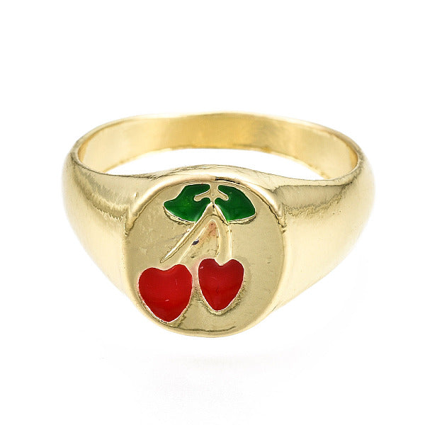 Anneaux à large bande en émail d'alliage de placage de crémaillère