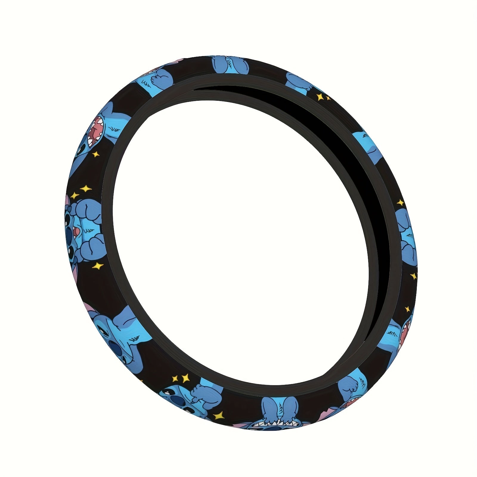 TEMU Authorized By , This Stitch-themed Steering Wheel Cover Is Comfortable, Breathable, And Features A Unique Print.