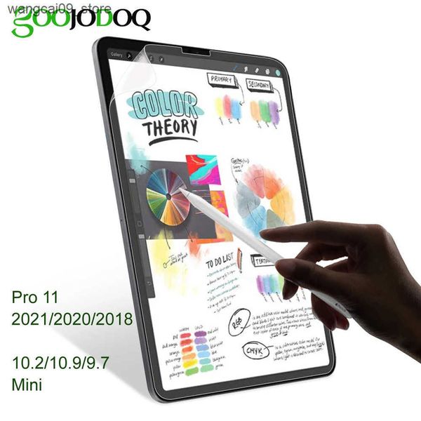 Tablet PC Protectors Texture Screen Protector for Pro 11 Air 4 3 2 iPad Mini 5 10.2 9th 8th 10th generation Like Paper Film J241216