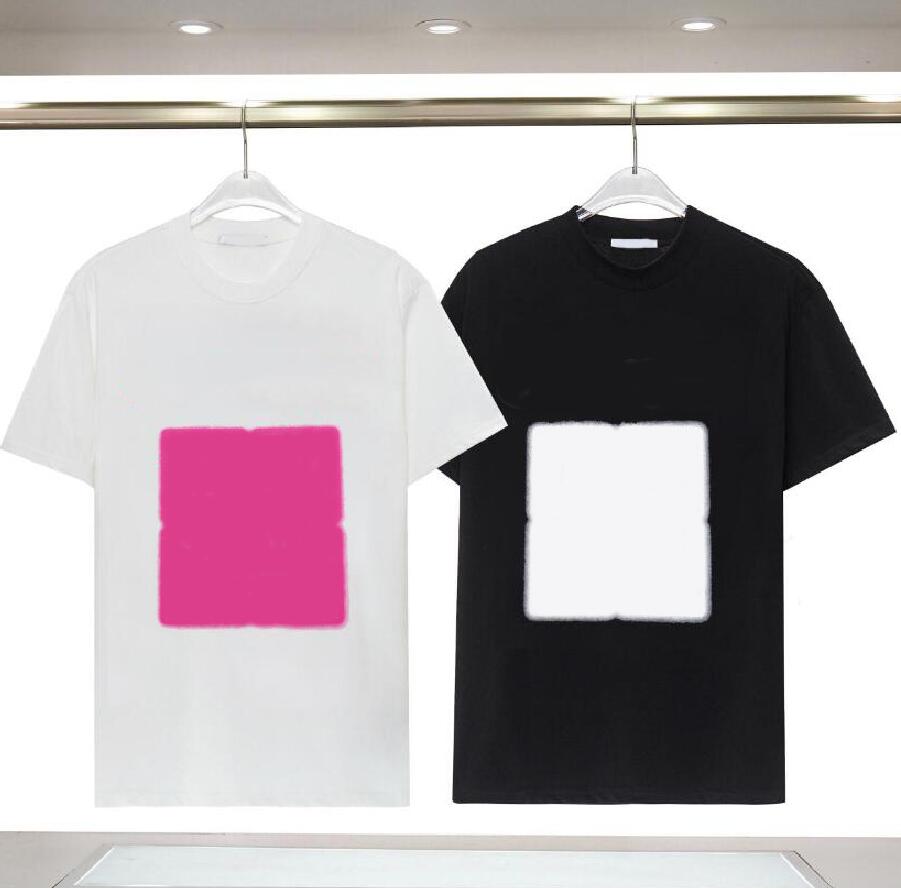 Casual T Shirt Summer Mens Women Tshirts with Letters Fashion Short Sleeve Tee Shirts Hip Hop Tops Clothing Black White