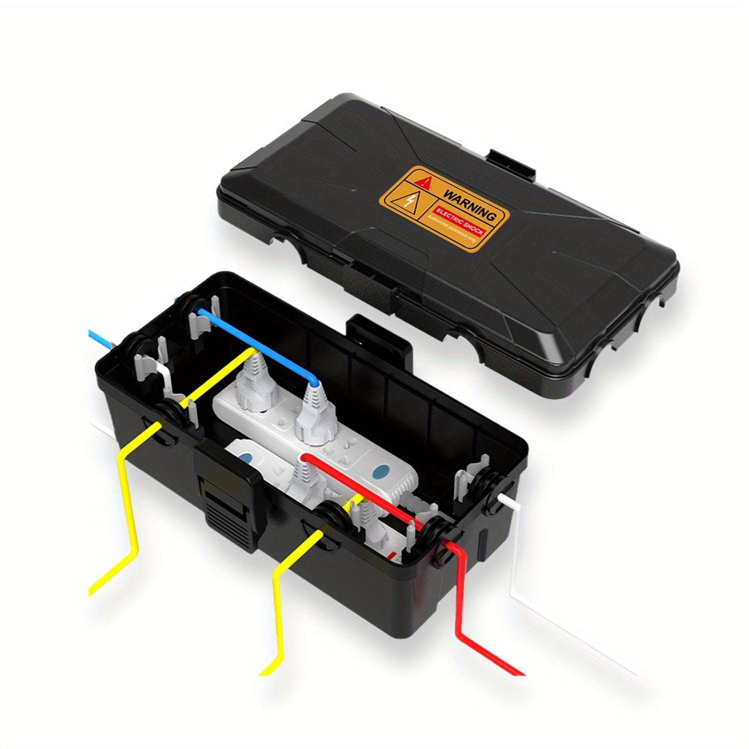 TEMU Outdoor Electrical Box Waterproof, Cover For Extension Cords And Power Strips, Protect Power Strip, Weatherproof Outlet Cover For Timer Outlet,