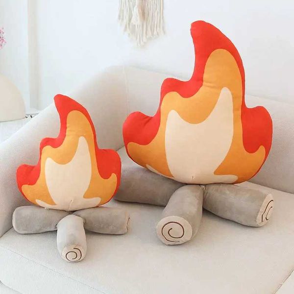 Plush Dolls 30-45cm Fashion Simulation Bonfire Plush Toy Soft Stuffed Cartoon Fire Doll Creative Home Living Room Pillow Cushion Decor Gift