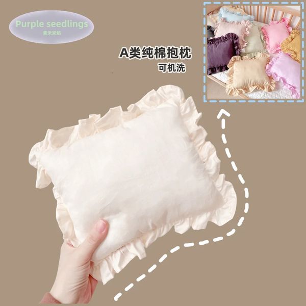 Casual Pure Cotton Edge Pillow Soothing Pillow Small Pillow Baby Cushion Small Square Pillow Nap Pillow Pillow 250116