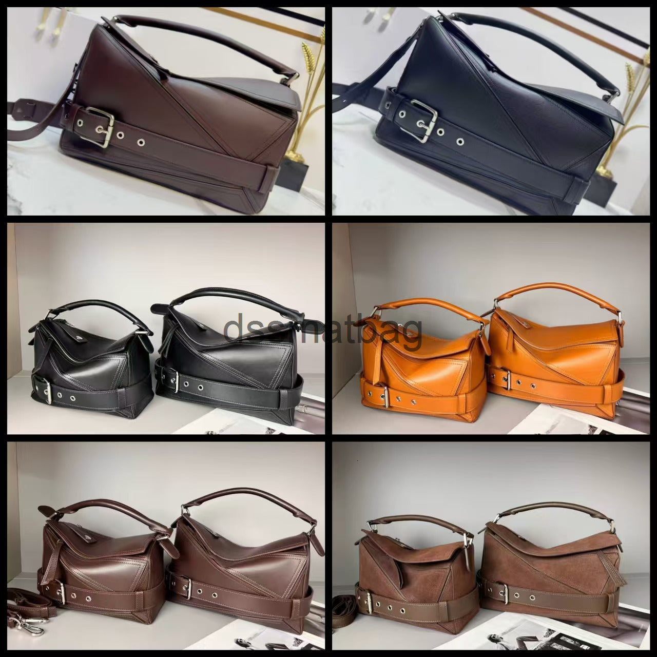 Puzzle Biker 12A Mirror Quality Designer Bag Cow Leather Puffer Shoulder Bag Soft Lambskin Squeeze Underarm Hobo Handbag Men Puzzle Fold Biker Cross