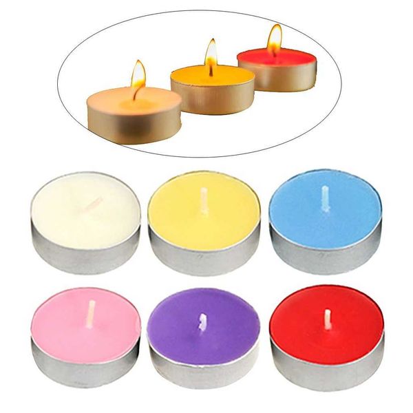 Multi-color Scented Tea Light Candles Smokeless Tealights For Home Restaurant Y240815