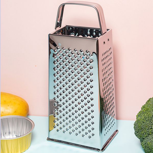 Kitchen multifunctional 9-inch four sided vegetable and fruit planer, stainless steel potato shredder