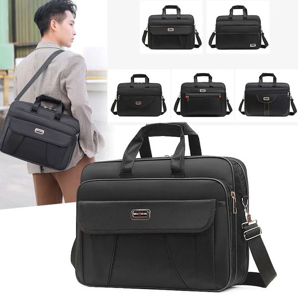 15617inch Briefcase Business Laptop Bag Notebook Pouch Cover Case Work Shoulder Bags Messenger Handbag Office 240531